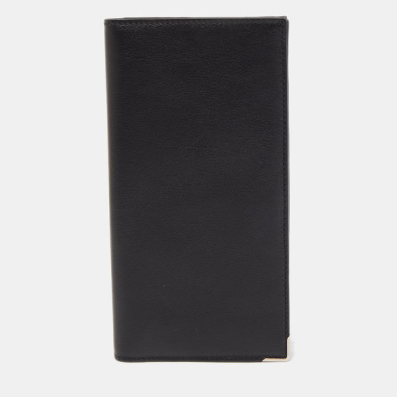 Dunhill Bags Dunhill Black Leather Bifold Long Wallet Poshmark